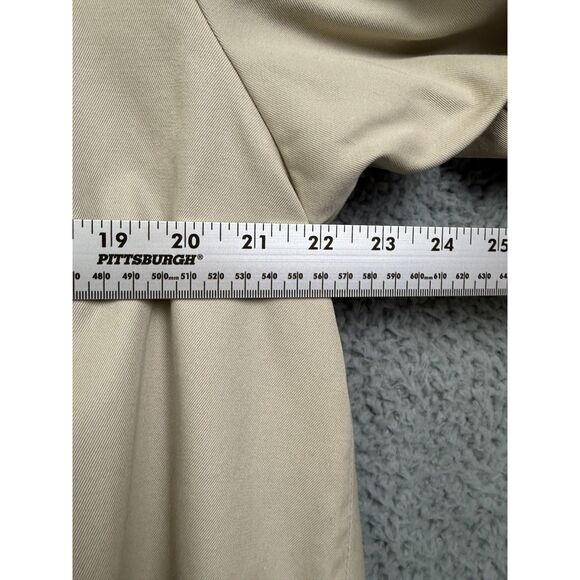 Vintage London Fog Beige Trench Coat Women 10 R Made in Korea Classic 80s - Picture 7 of 8